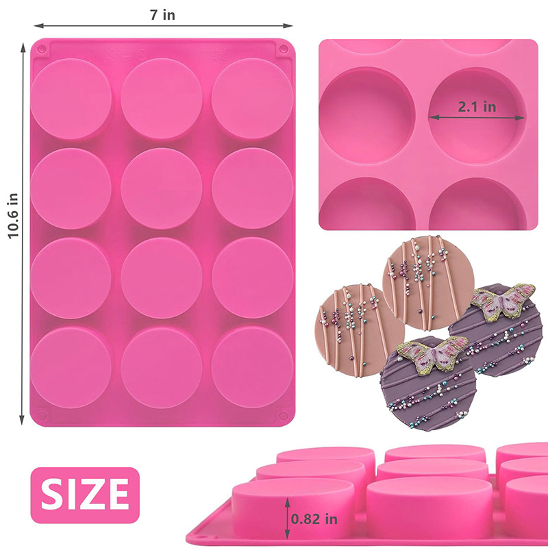 Round Silicone Molds 12-Cavity - Eco Soap ulasan dan harga