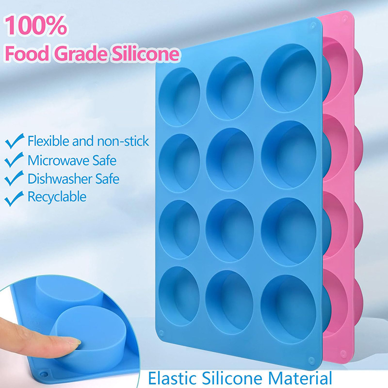 Round Silicone Molds 12-Cavity - Eco Soap ulasan dan harga
