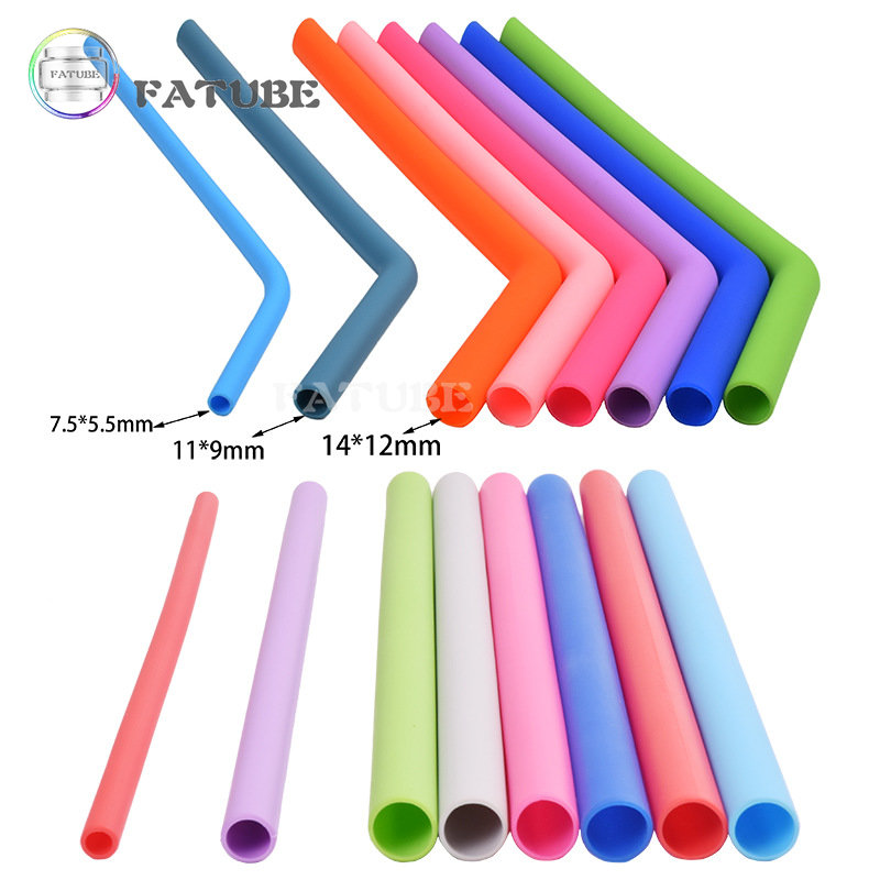 10PCS Fatube Silicone Straw Cu - Reusable Straw ulasan dan harga