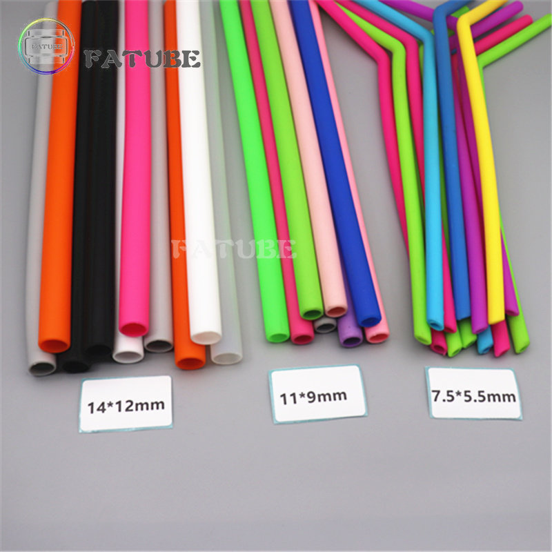 10PCS Fatube Silicone Straw Cu - Reusable Straw ulasan dan harga