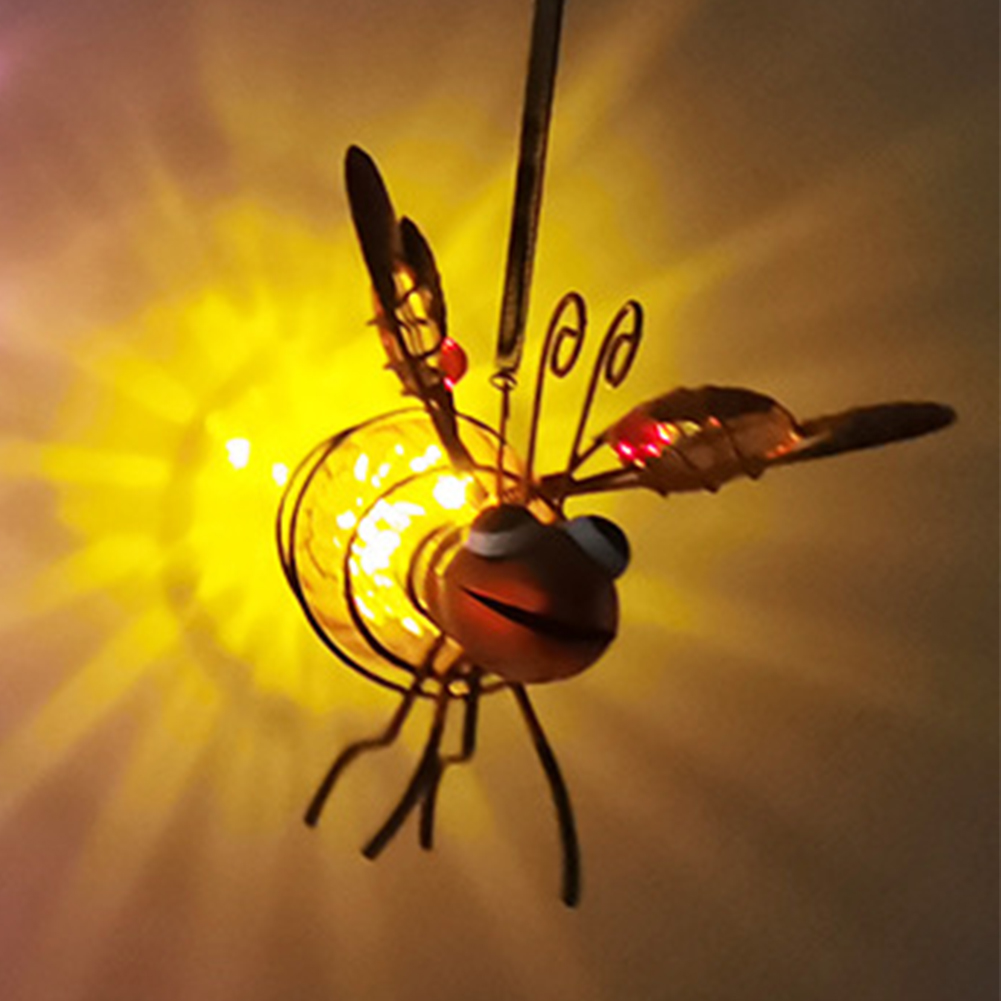 Russia 3D Metal Bee Garden Lig - Solar Garden Light ulasan dan harga