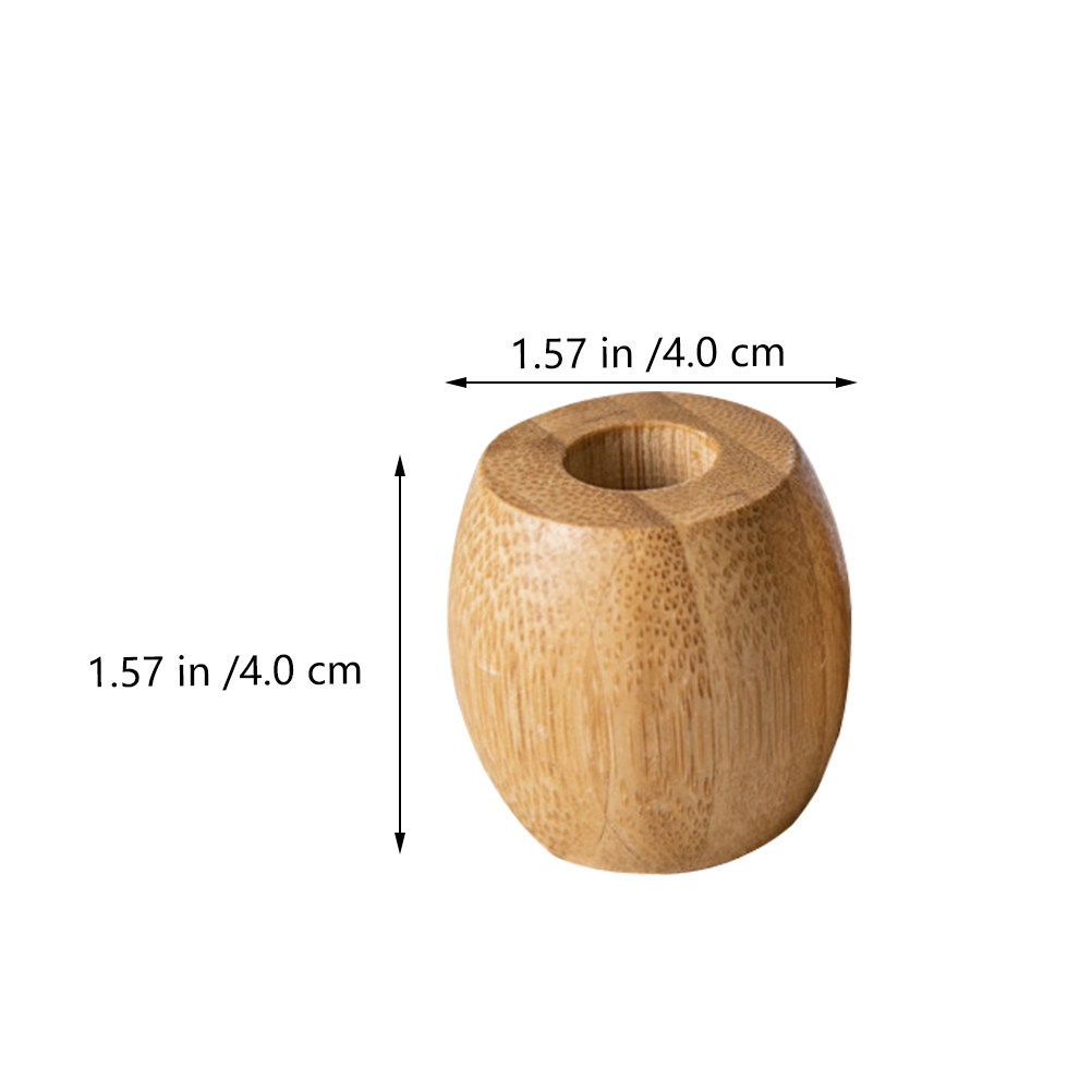 4Pcs Bamboo Bathroom Holder Fo - Bamboo Toothbrush ulasan dan harga
