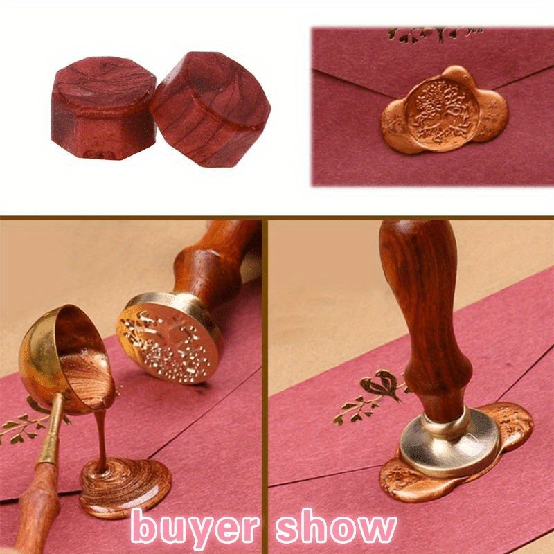 100Pc Retro Sealing Wax Octago - Beeswax Wrap ulasan dan harga