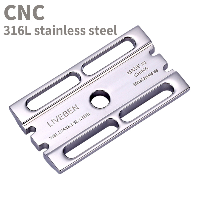 CNC 316L Stainless Steel Doubl - Safety Razor Handle ulasan dan harga