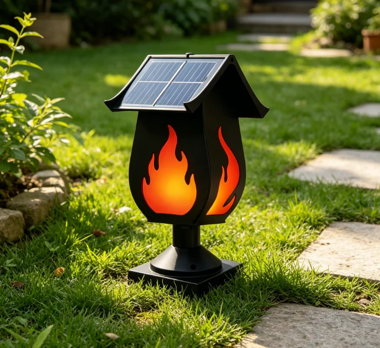 Solar Column Headlights Simula - Solar Garden Light ulasan dan harga