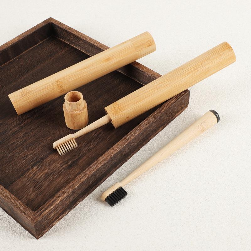 1Pc/4Pcs Horse Bristle Bamboo  - Bamboo Toothbrush ulasan dan harga