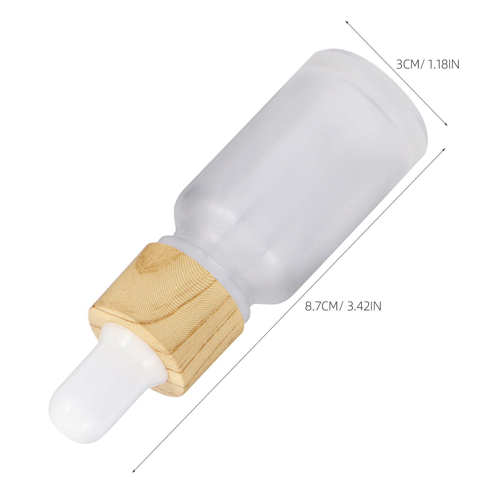 4Pcs Essential Oil Holder Glas - Reusable Bottle ulasan dan harga