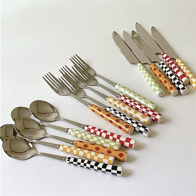 3pcs/set Stainless Steel Knife - Bamboo Cutlery ulasan dan harga