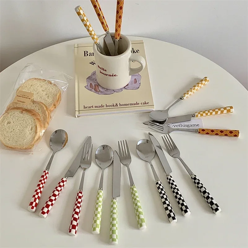 3pcs/set Stainless Steel Knife - Bamboo Cutlery ulasan dan harga