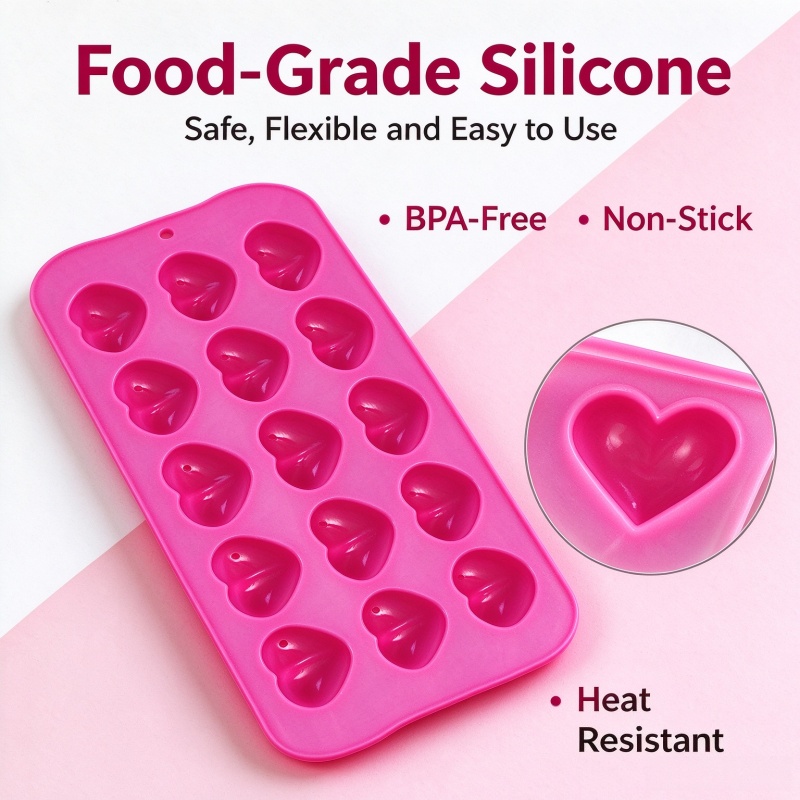 3D Love Heart Silicone Mold Fo - Eco Soap ulasan dan harga