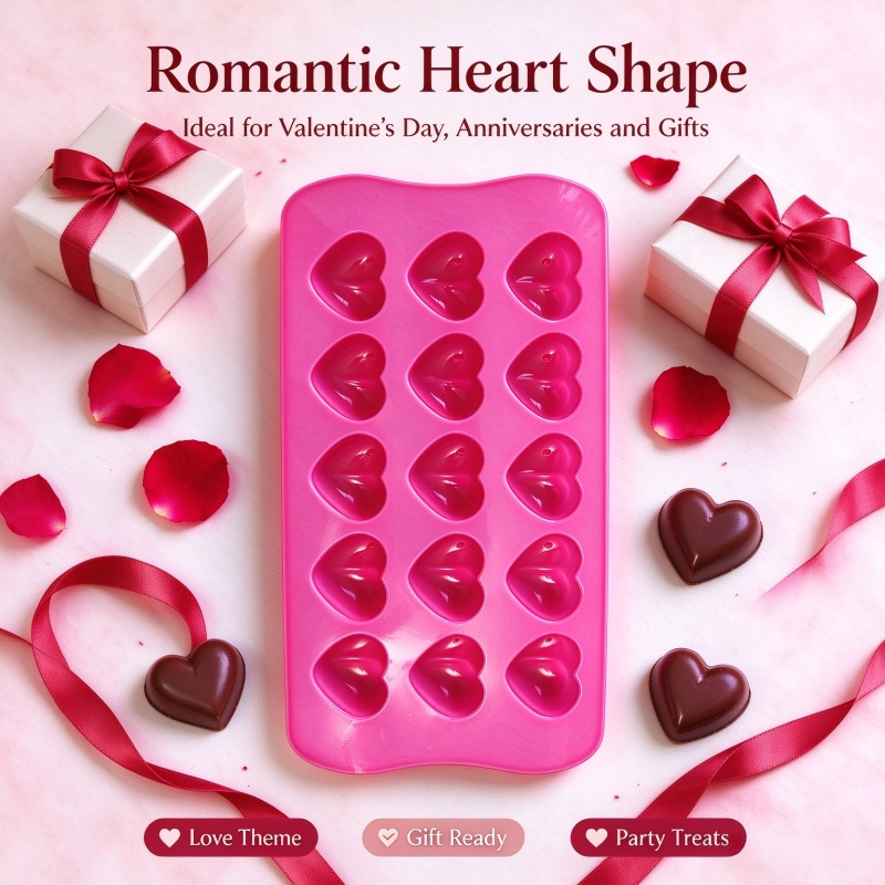 3D Love Heart Silicone Mold Fo - Eco Soap ulasan dan harga