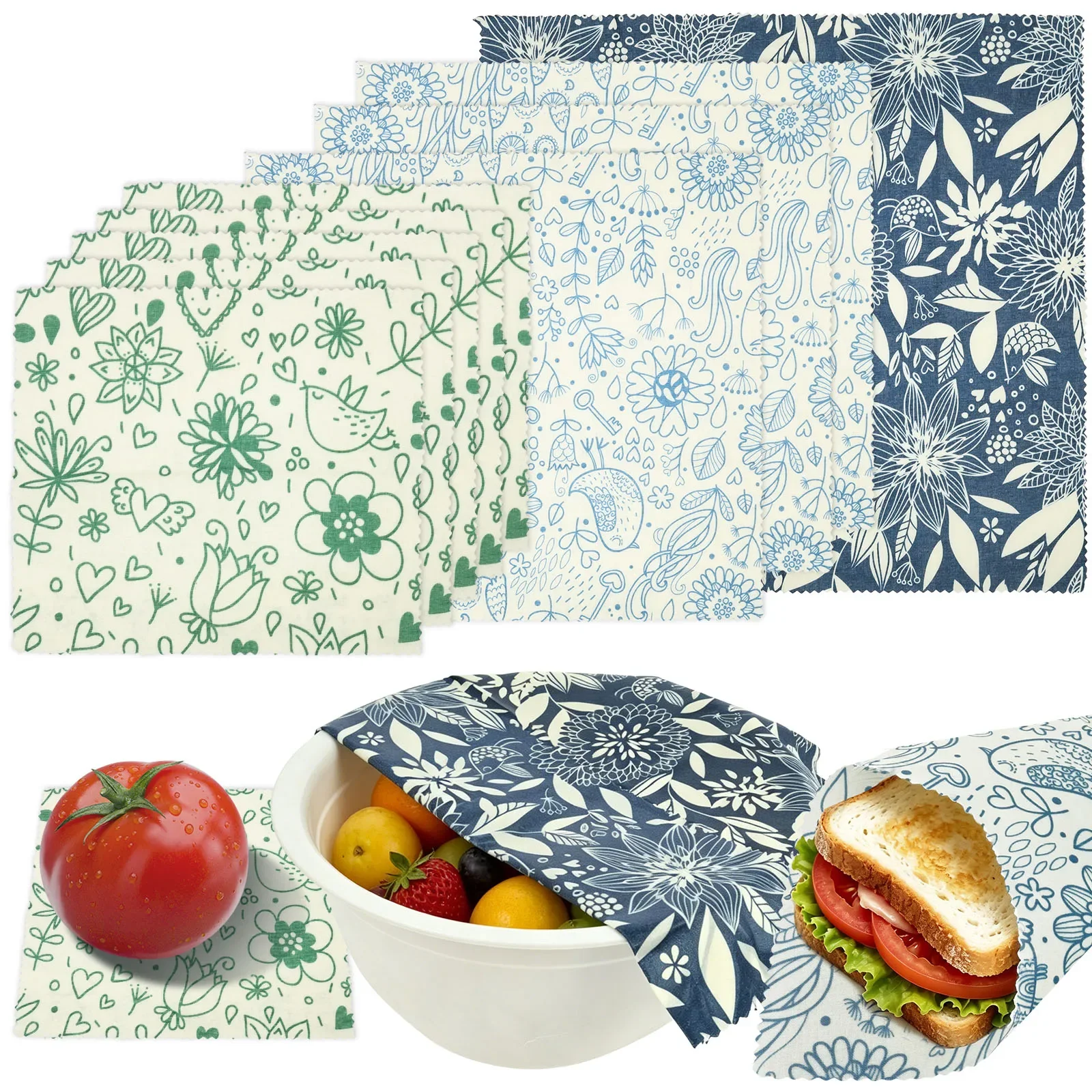 9 Pcs Organic Beeswax Wrap Reu - Beeswax Wrap ulasan dan harga