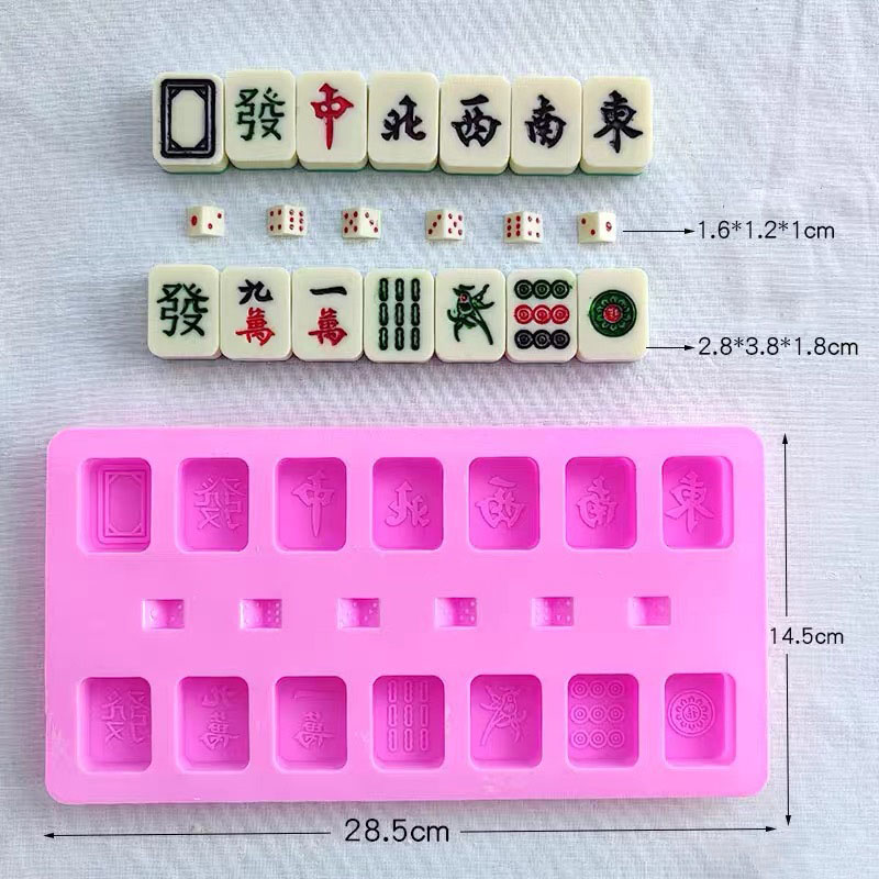 Chinese Mahjong Tile Set Silic - Eco Soap ulasan dan harga
